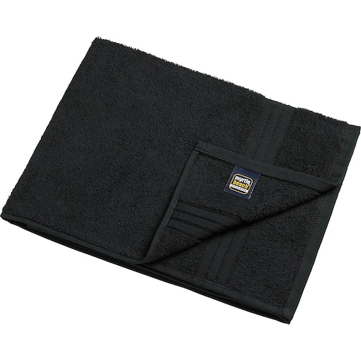 musta Pyyhe Charleston, 100 x 50 cm - black