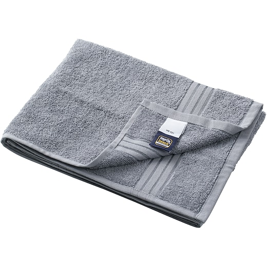harmaa Pyyhe Charleston, 100 x 50 cm - mid grey