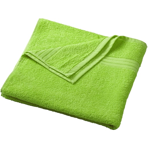 grøn Badehåndklæde Mauldin, 140 x 70 cm - lime