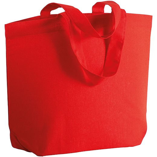 rosso Borsa shopper in cotone Maine - red