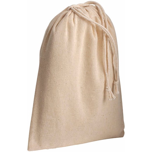 marrón Bolsa de algodón Galicia, 20 x 15 cm - natural