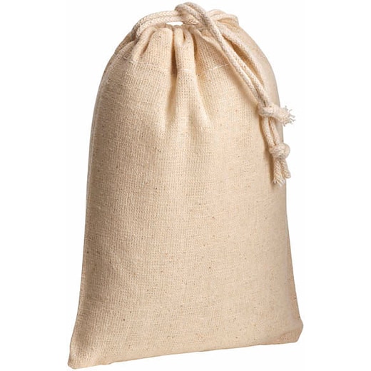 marrón Bolsa de algodón Vendela, 14 x 10 cm - natural