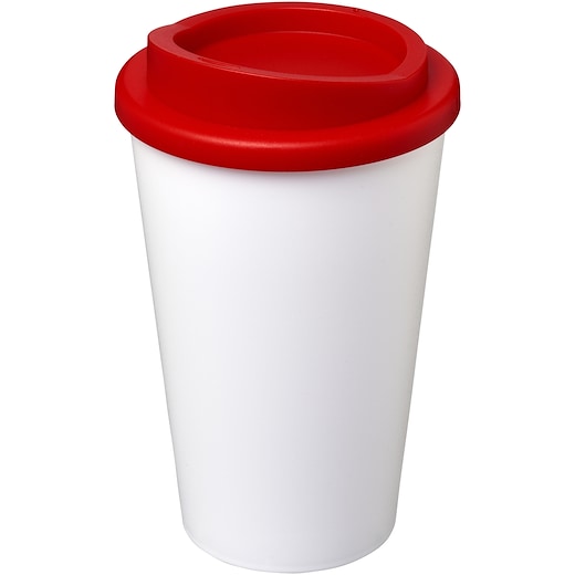 hvit Americano Largo, 35 cl - white/ red