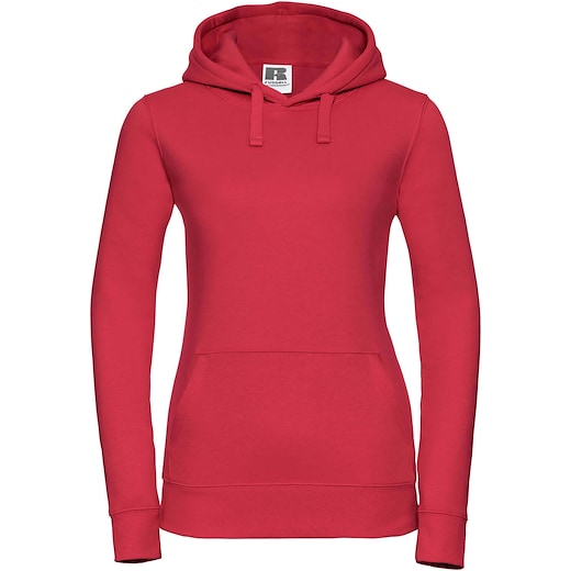 röd Russell Ladies´ Authentic Hooded Sweat 265F - classic red