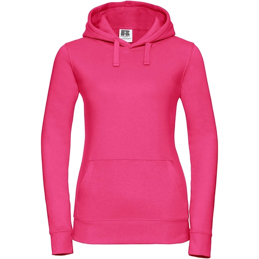 rose Russell Ladies´ Authentic Hooded Sweat 265F - fuchsia