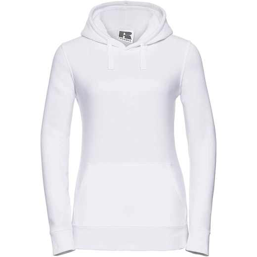 blanco Russell Ladies´ Authentic Hooded Sweat 265F - blanco