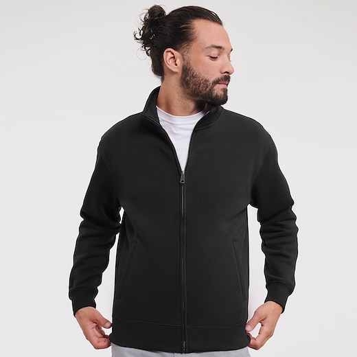 musta Russell Authentic Sweat Jacket 267M - black