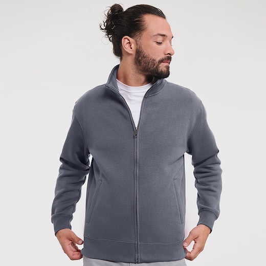 harmaa Russell Authentic Sweat Jacket 267M - convoy grey