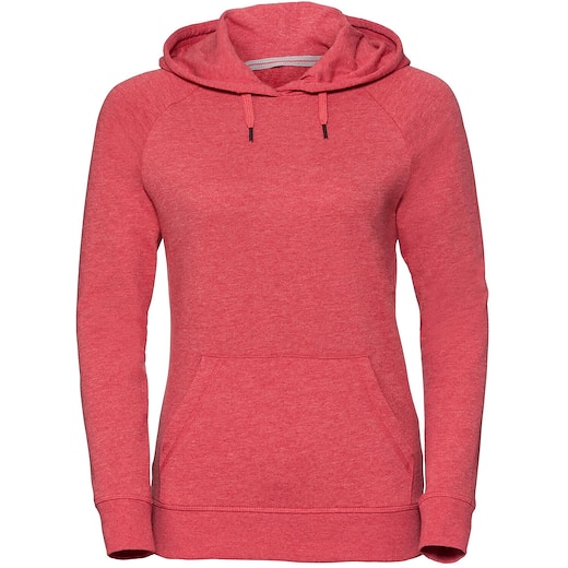 rouge Russell Ladies´ HD Hooded Sweat 281F - red marl