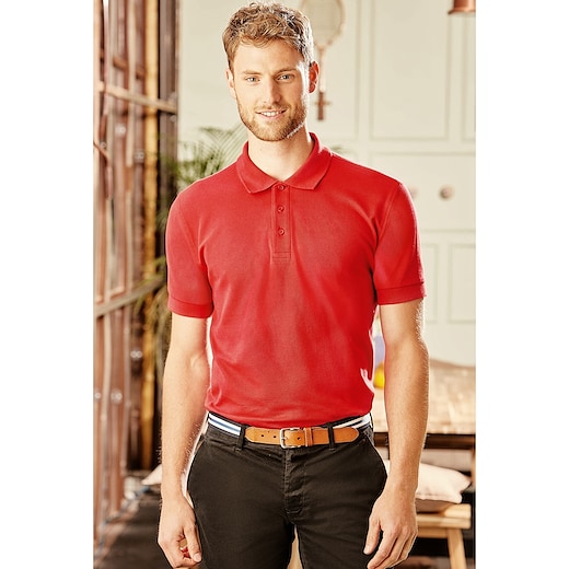 rosso Russell Men´s Ultimate Cotton Polo 577M - classic red