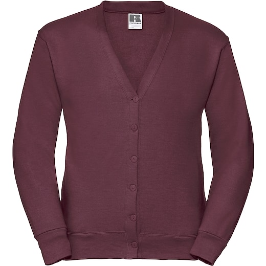 Russell Adults Sweatshirts Cardigan 273M - burgundy