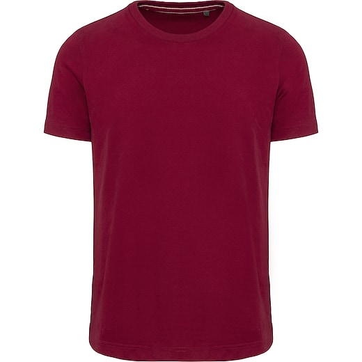 rouge Kariban Men´s Vintage Short Sleeve T-shirt - vintage dark red