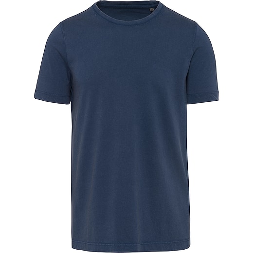 blau Kariban Men´s Short Sleeve T-shirt - vintage denim