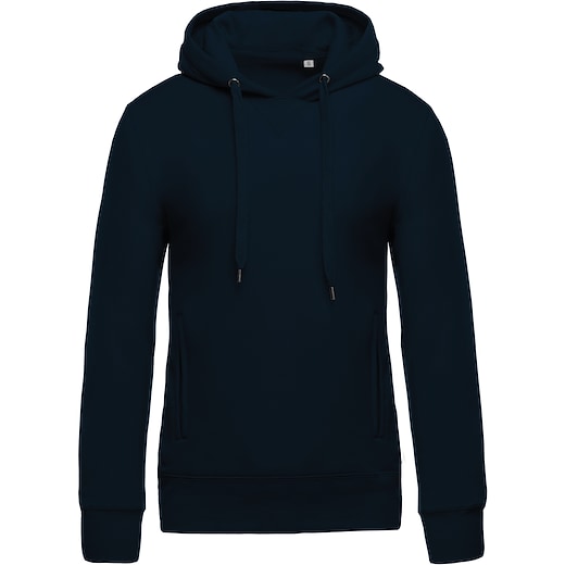 sininen Kariban Men´s Organic Hooded Sweatshirt - navy