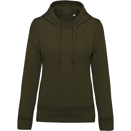 vert Kariban Ladies´ Organic Hooded Sweatshirt - moss green