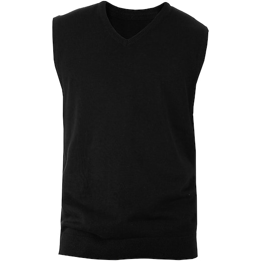 Kariban Men´s Sleeveless V-Neck Jumper - black