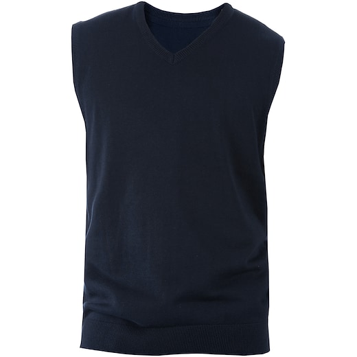 Kariban Men´s Sleeveless V-Neck Jumper - navy