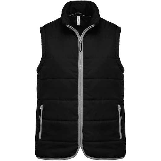 musta Kariban Quilted Bodywarmer - black