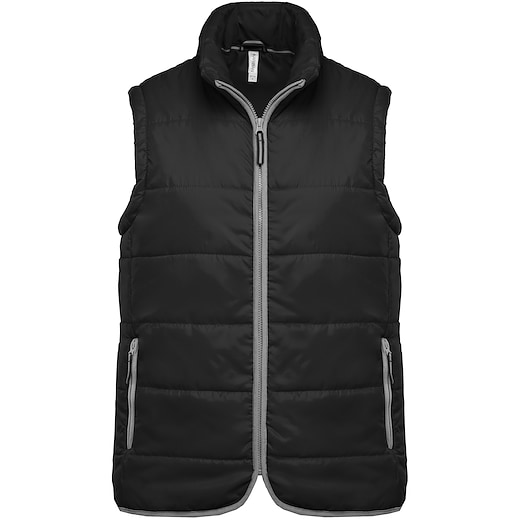 harmaa Kariban Quilted Bodywarmer - dark grey
