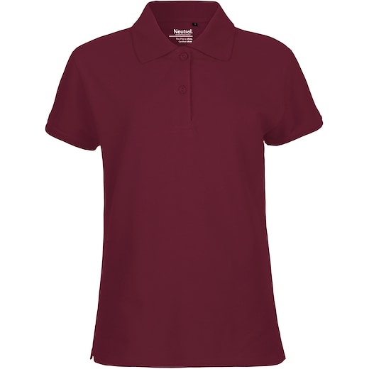 rød Neutral Ladies Classic Polo - bordeaux