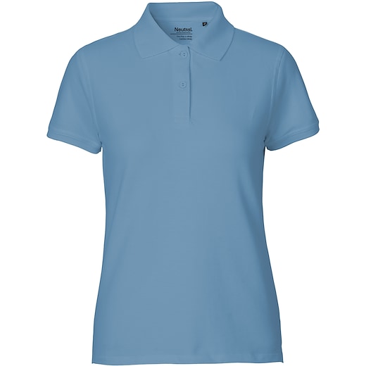 blå Neutral Ladies Classic Polo - dusty indigo