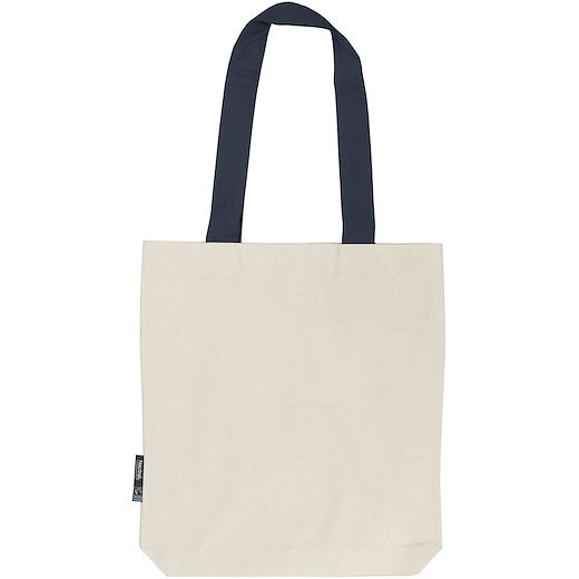 Neutral Twill Contrast Bag - navy