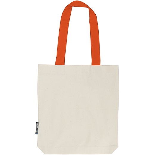 Neutral Twill Contrast Bag - oransje
