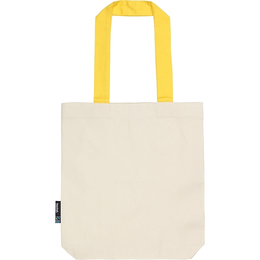 Neutral Twill Contrast Bag - yellow