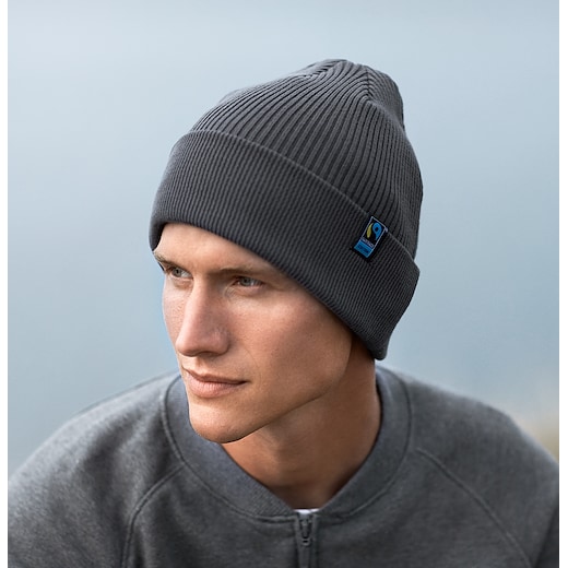 Neutral Mixed Knit Beanie -