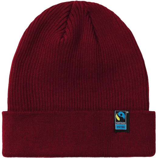 rød Neutral Mixed Knit Beanie - bordeaux