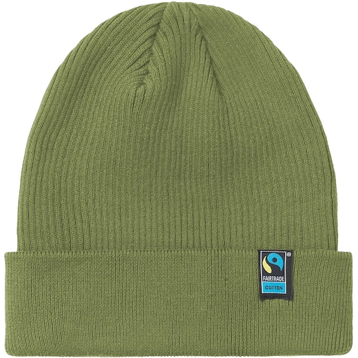 grønn Neutral Mixed Knit Beanie - military green