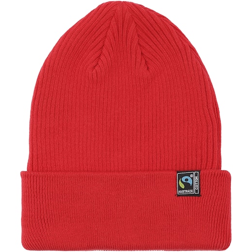 rød Neutral Mixed Knit Beanie - red