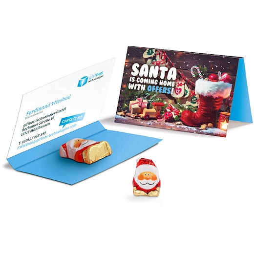 Weihnachtskarte Santa Claus - 