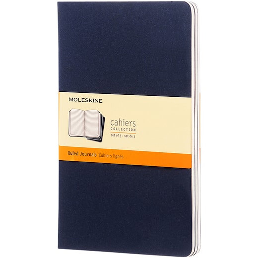 blu Moleskine Cahier Journal L Ruled - indigo