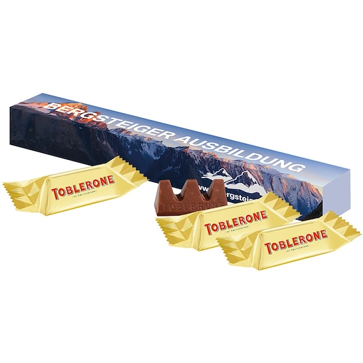 Boîte pyramide avec mini Toblerone Personnalisé, publicité et promotionnel