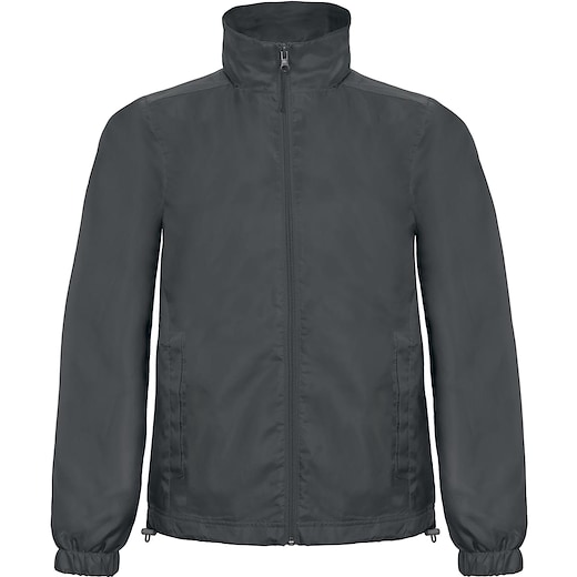 harmaa B&C ID.601 Jacket Men - dark grey