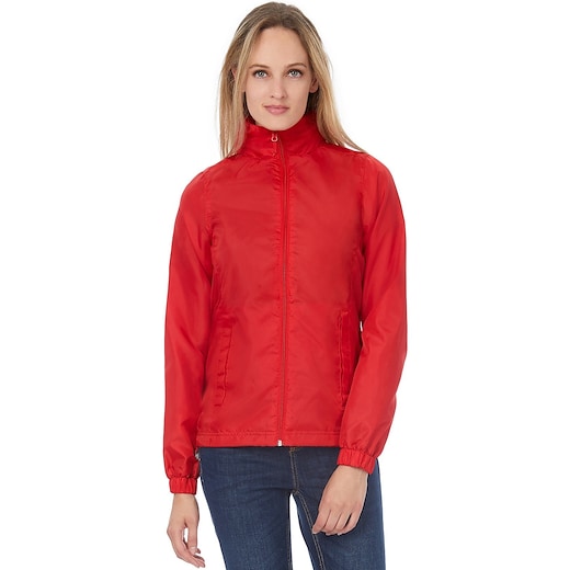 rosso B&C ID.601 Jacket Women - red