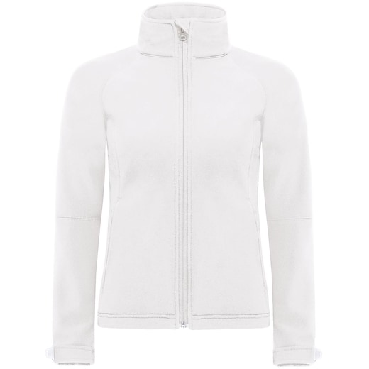 vit B&C Hooded Softshell Jacket Women - white