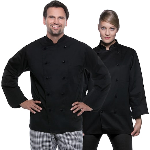 svart Karlowsky Chef Jacket Basic - svart
