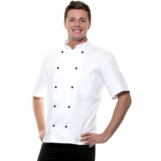 blanco Karlowsky Chef Jacket Lennert - blanco