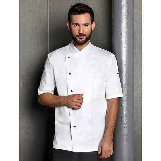 vit Karlowsky Chef Jacket Gustav - white