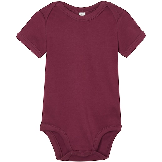 rød Babybugz Baby Bodysuit - burgundy