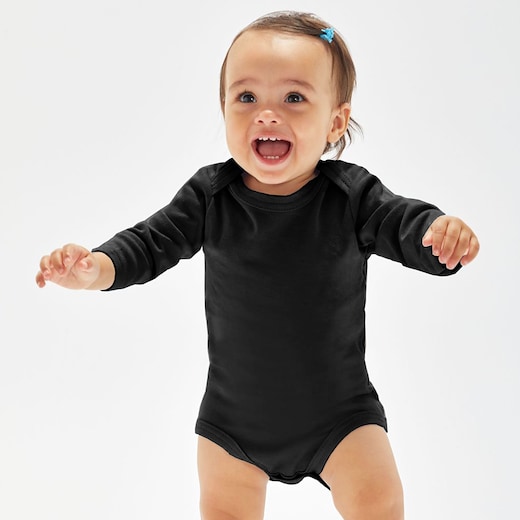 Babybugz Organic Baby Long Sleeve Bodysuit - black