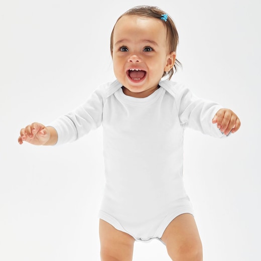 Babybugz Organic Baby Long Sleeve Bodysuit - white