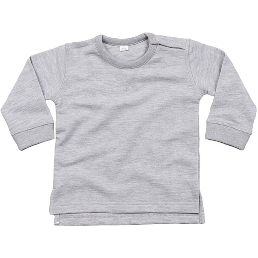grå Babybugz Baby Sweatshirt - heather grey melange