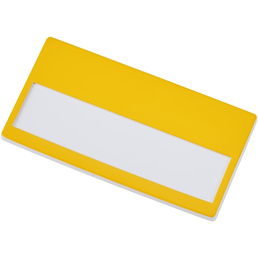 Navneskilt Escort - yellow/ white