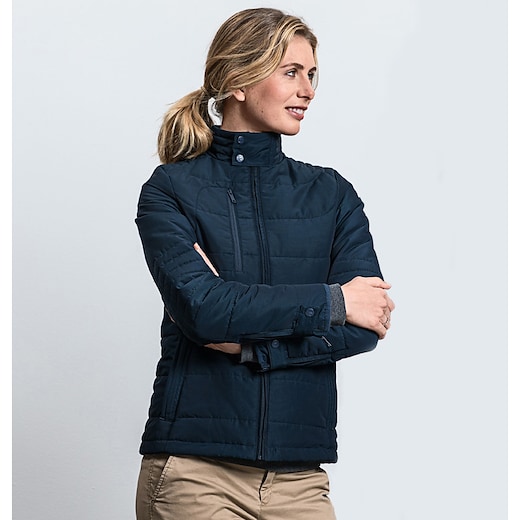 blå Russell Ladies Cross Jacket 430F - french navy