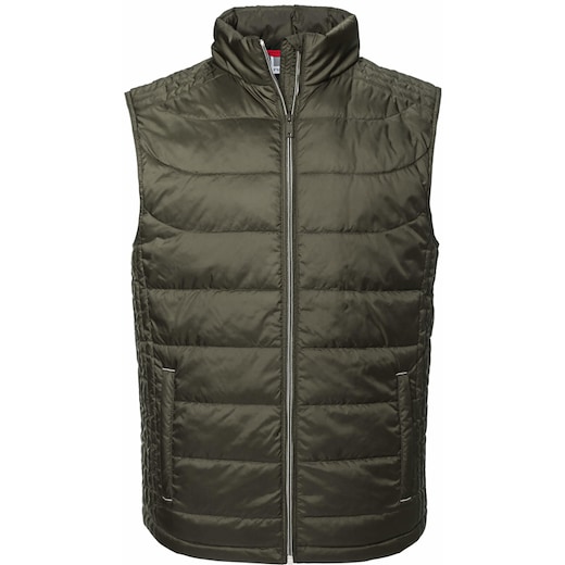 grønn Russell Men´s Nano Bodywarmer 441M - dark olive