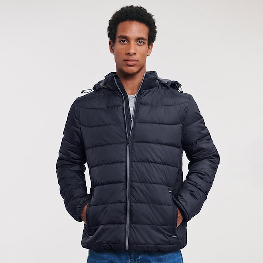 Russell Men´s Hooded Nano Jacket 440M - french navy