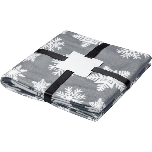 grigio Coperta di pile Snowflake - grigio